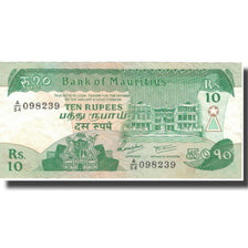 Banknote, Mauritius, 10 Rupees, Undated (1985), KM:35b, EF(40-45)
