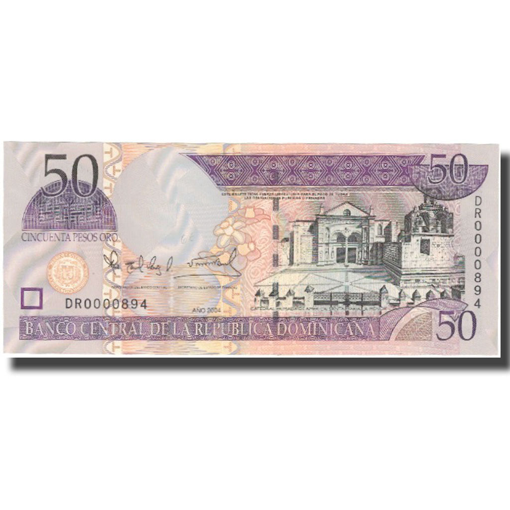 Billete, 50 Pesos Oro, 2004, República Dominicana, 2004, KM:170d, UNC