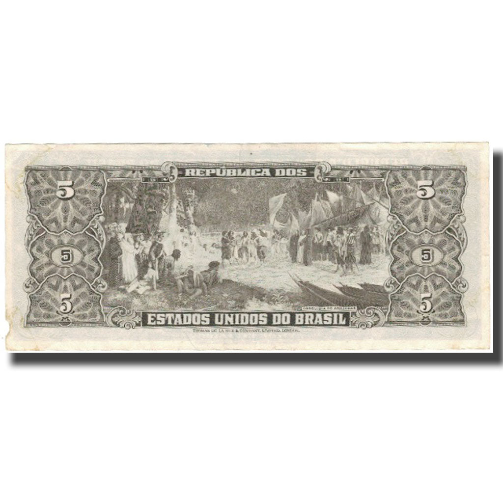 Banconote, Brasile, 5 Cruzeiros, Undated (1962-64), KM:176d, BB+