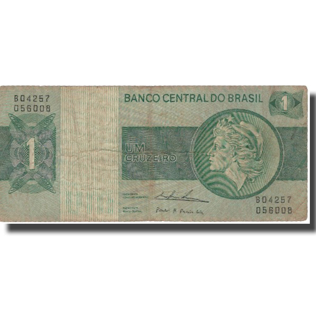 Banconote, Brasile, 1 Cruzeiro, Undated (1972-80), KM:191Ab, MB