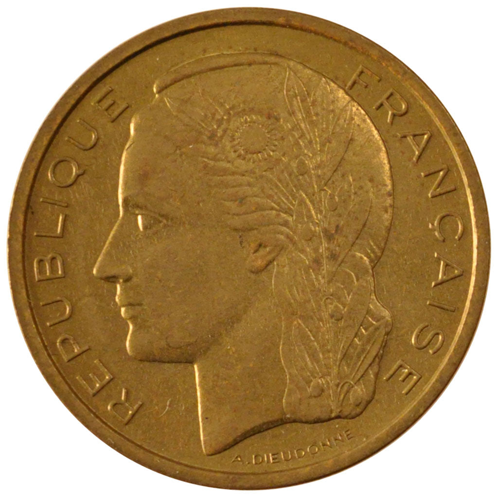 FRANCE, 20 Centimes, 1961, MS(65-70), Aluminium-Bronze, Gadoury #328, 4.00