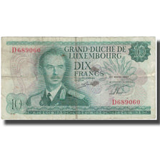 Banknote, Luxembourg, 10 Francs, 1967, 1967-03-20, KM:53a, VF(30-35)