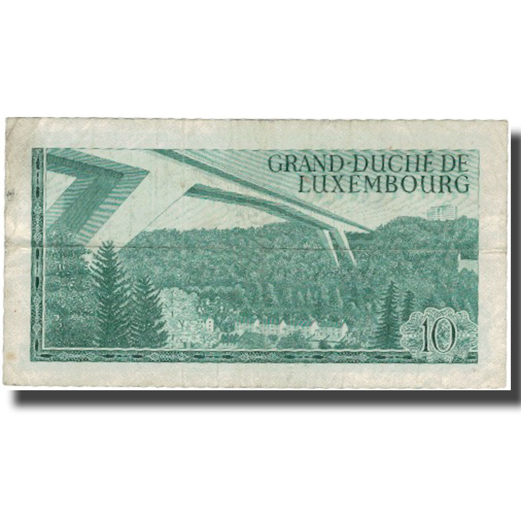Banknote, Luxembourg, 10 Francs, 1967, 1967-03-20, KM:53a, VF(30-35)