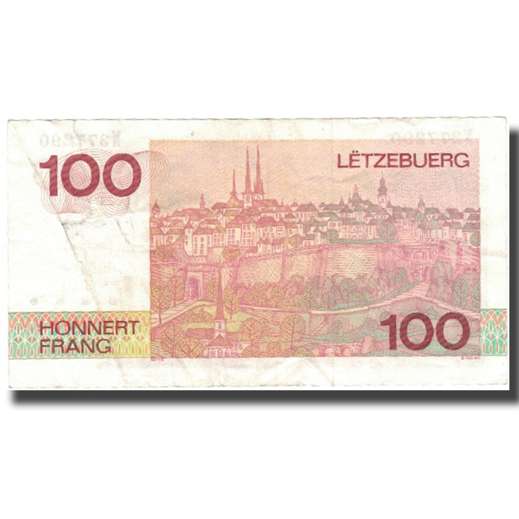 Banknote, Luxembourg, 100 Francs, 1980, 1980-08-14, KM:57a, VF(30-35)