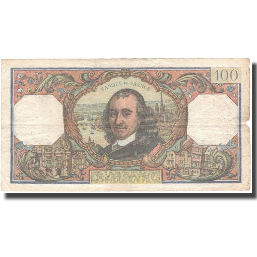 France, 100 Francs, 100 F 1964-1979 ''Corneille'', 1969, 1969-01-02, VF(20-25)