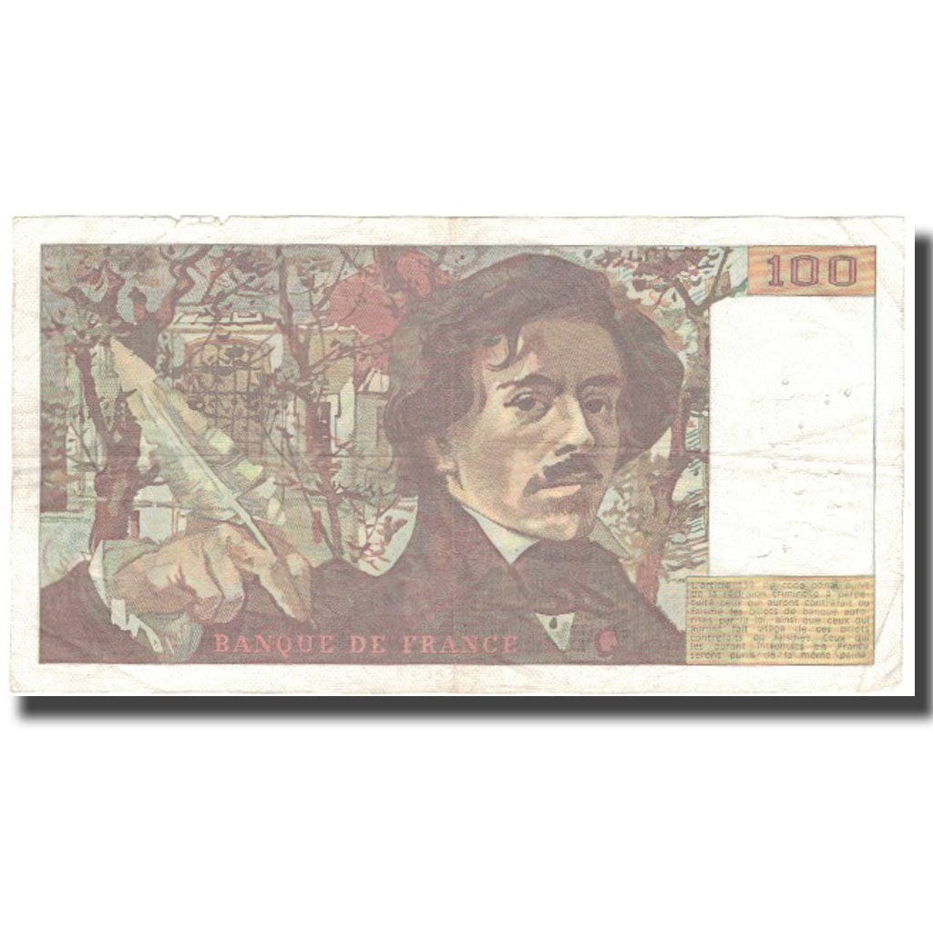 Francia, 100 Francs, 100 F 1978-1995 ''Delacroix'', 1984, 1984, MB, KM:154b