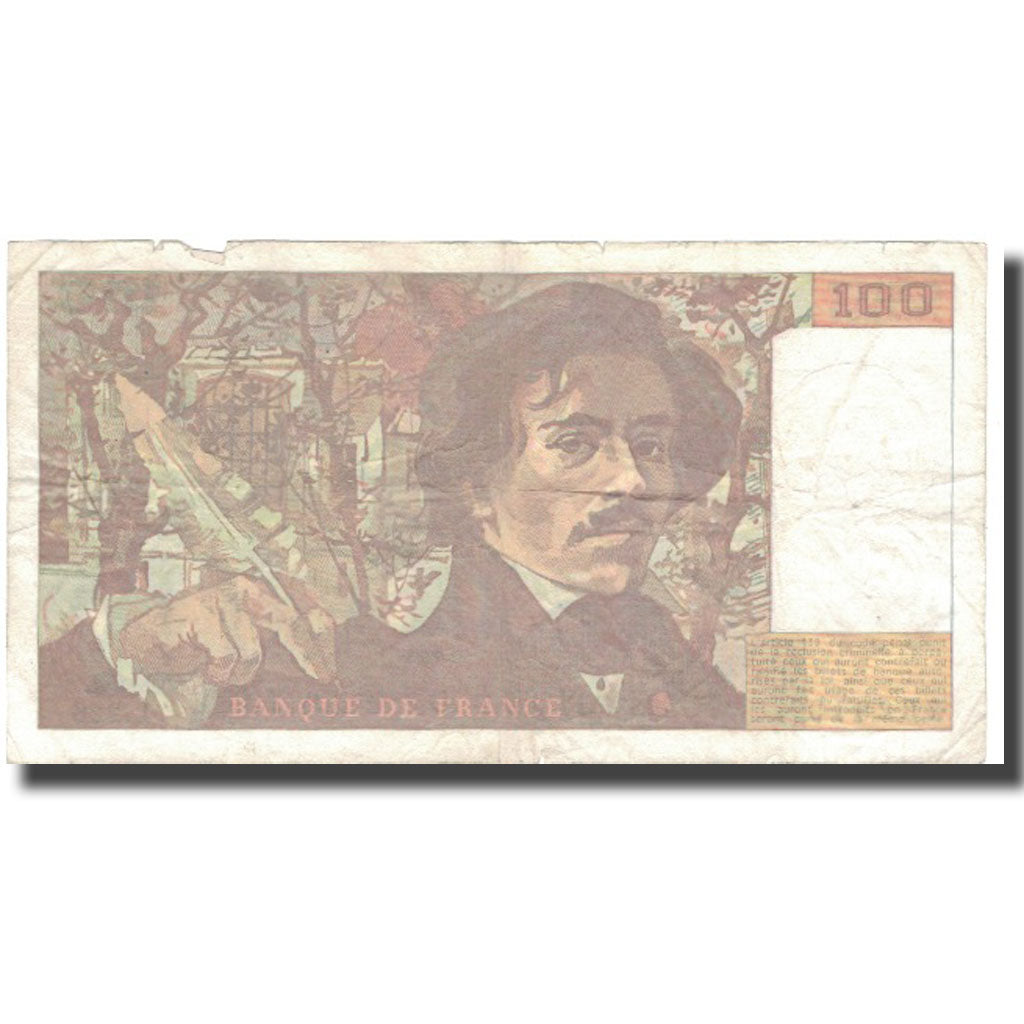 Frankrijk, 100 Francs, 100 F 1978-1995 ''Delacroix'', 1993, 1993, TB