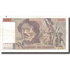 France, 100 Francs, 100 F 1978-1995 ''Delacroix'', 1994, 1994, VF(30-35)