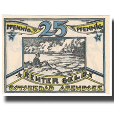 Geldschein, Deutschland, Arendsee, 25 Pfennig, paysage, UNZ