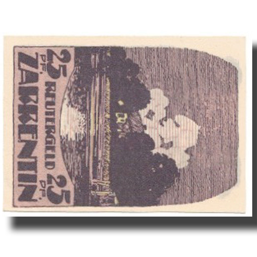 Banknote, Germany, ZARRENTIN, 25 Pfennig, personnage 2, 1922, 1922-05-31