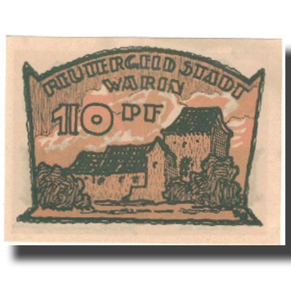 Banconote, Germania, Warin, 10 Pfennig, Maison, 1922, 1922-05-31, SPL