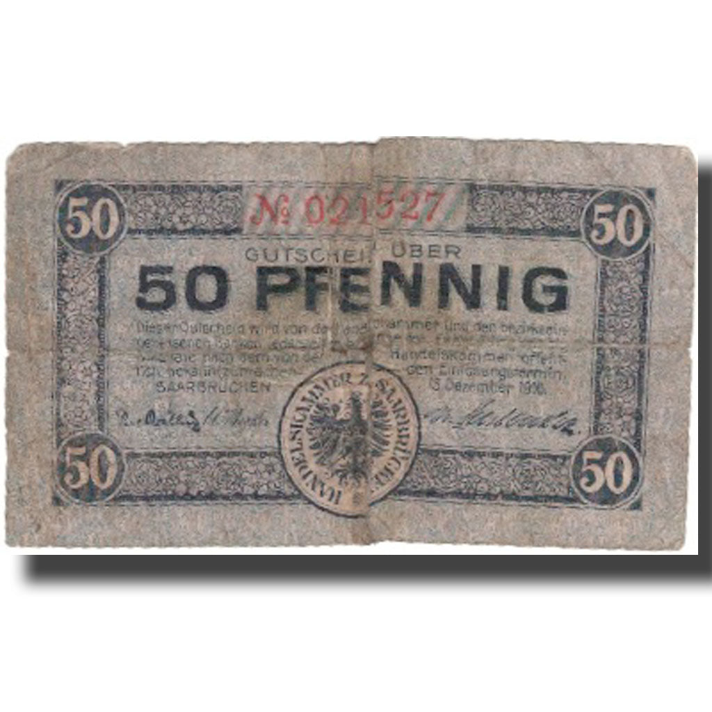 Banknote, Germany, Gutenstein, 50 Pfennig, bateau, 1916, 1916-12-13, VG(8-10)