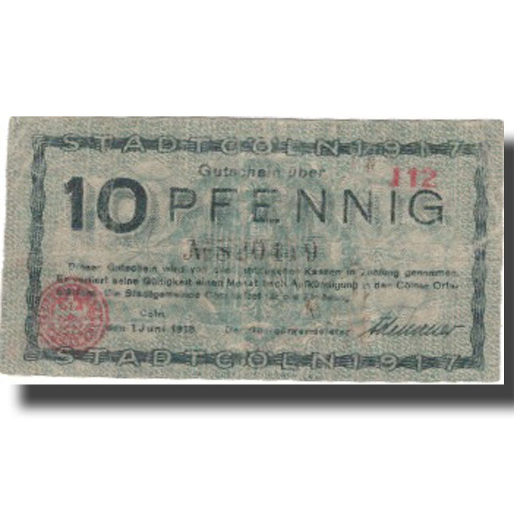 Banconote, Germania, Gutenstein, 10 Pfennig, Eglise, 1918, 1918-06-01, BB