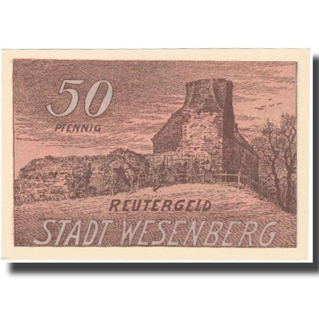 Banknote, Germany, Wesenberg, 50 Pfennig, agriculteur, UNC(65-70)