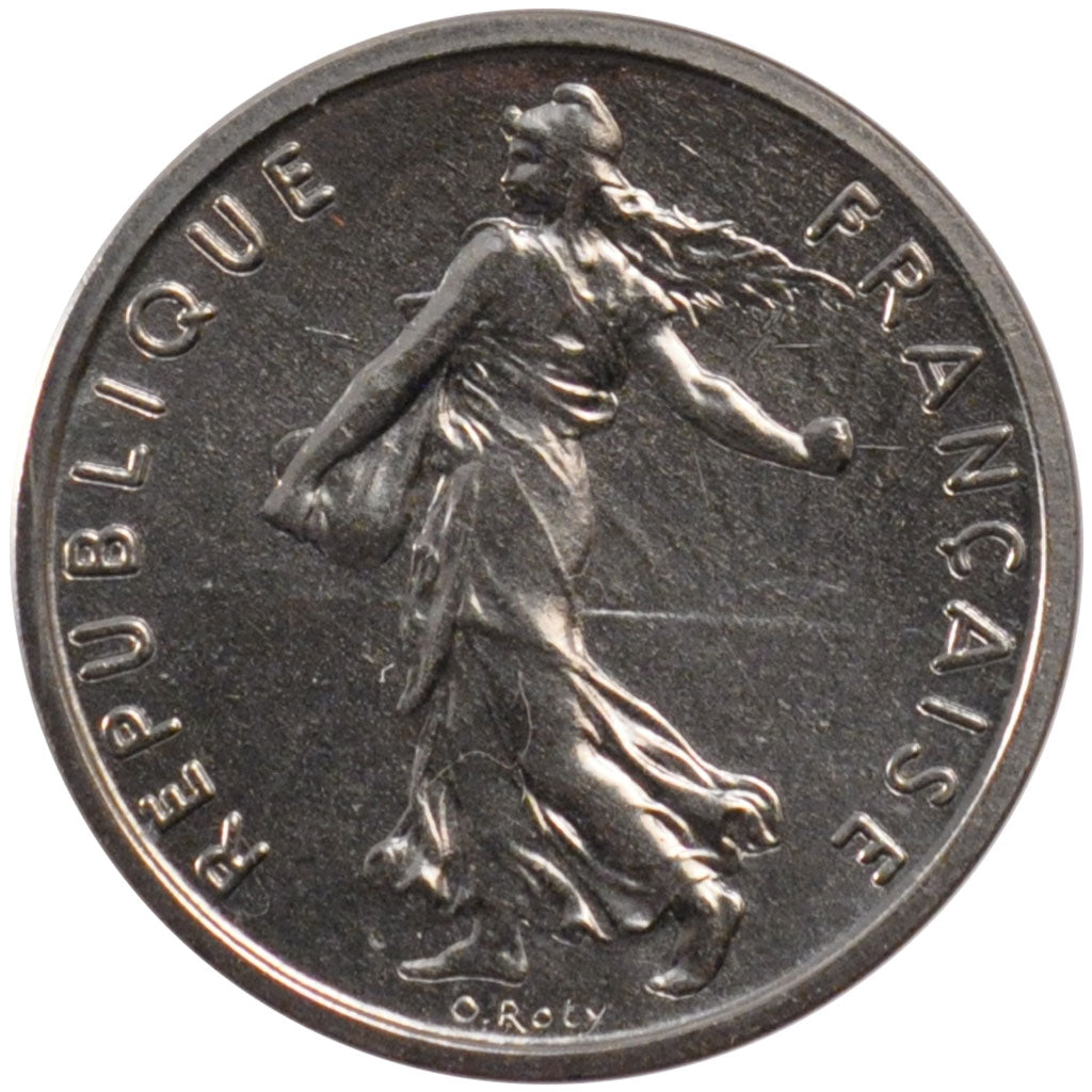 Vème République, 1/2 Franc Semeuse piéfort