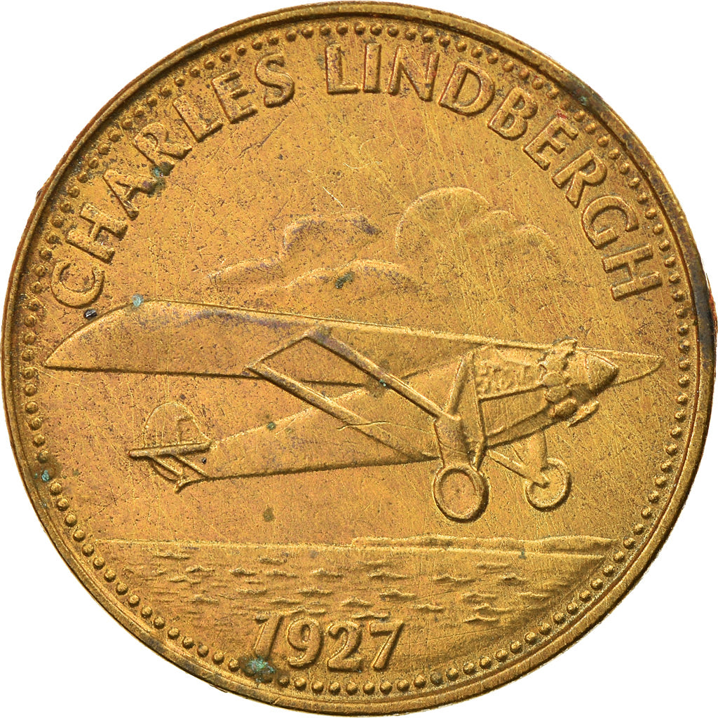 France, Token, Collection Shell, Charles Lindbergh, Aviation, VF(30-35)