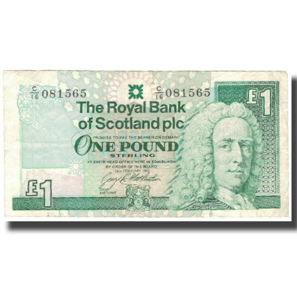 Banknote, Scotland, 1 Pound, 1993, 1993-02-24, KM:351c, EF(40-45)