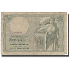 Banknote, Germany, 10 Mark, 1906, 1906-10-06, KM:9a, VF(20-25)