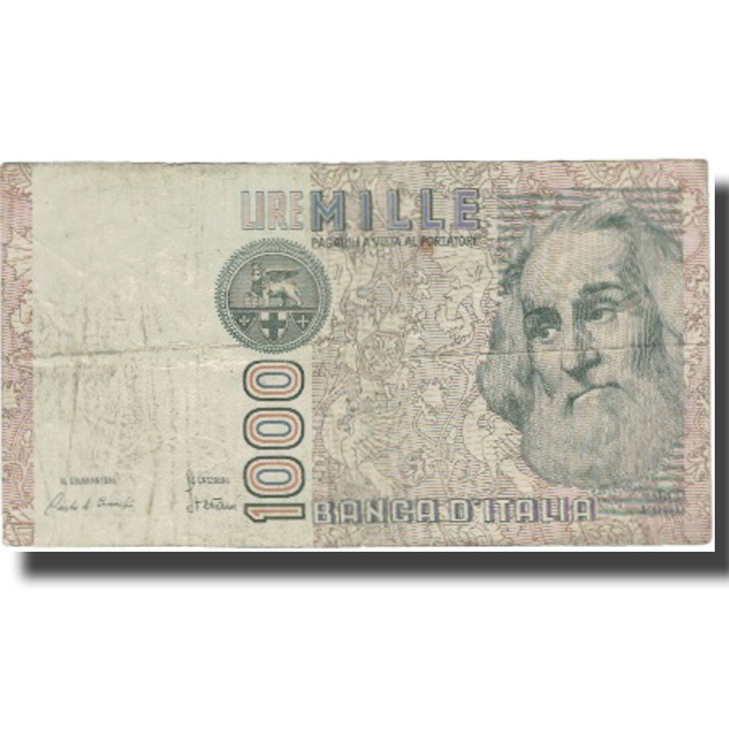 Banknote, Italy, 1000 Lire, Undated (1982), KM:109a, VF(20-25)