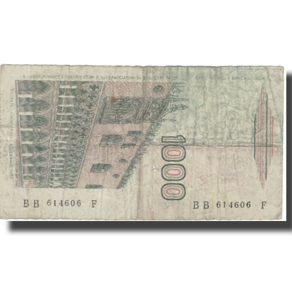 Banknote, Italy, 1000 Lire, Undated (1982), KM:109a, VF(20-25)