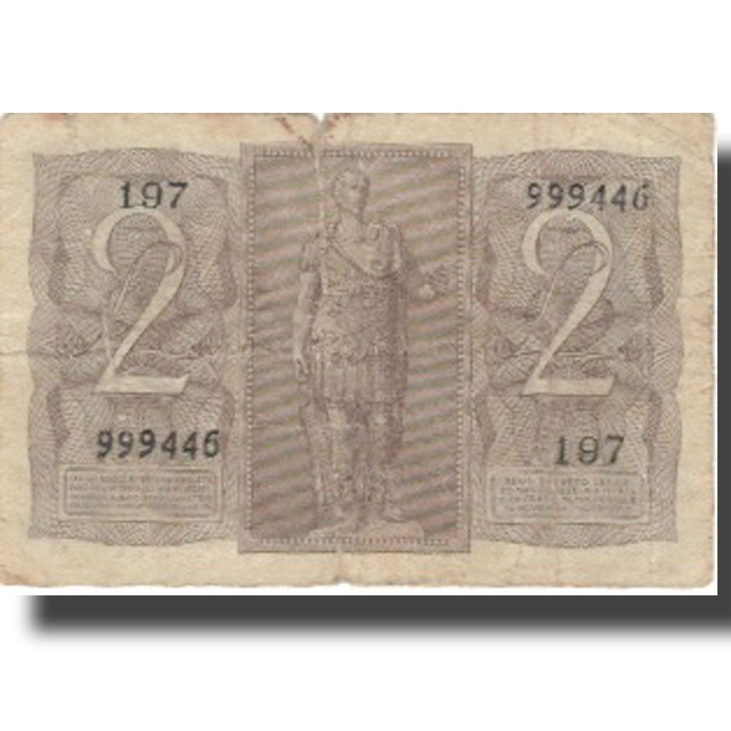 Banknote, Italy, 2 Lire, 1939, 1939-11-14, KM:27, VF(20-25)