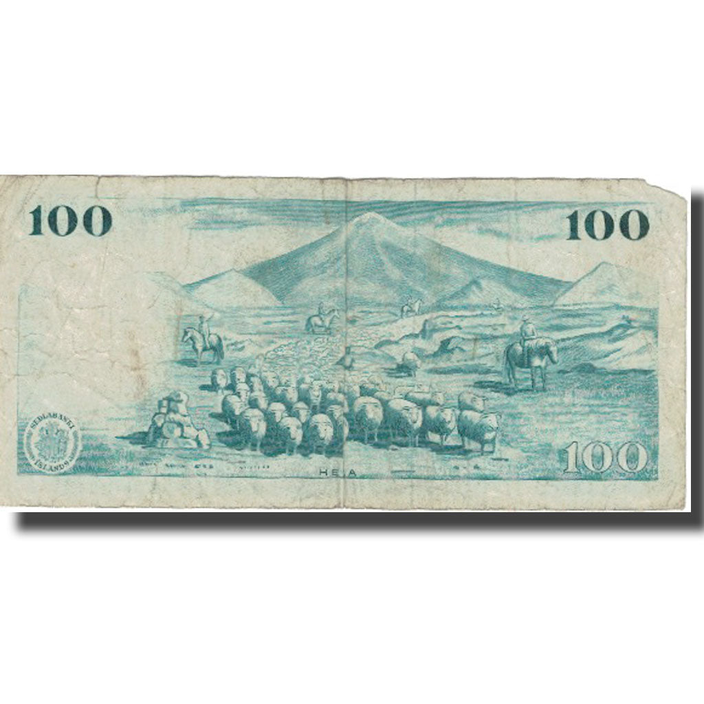 Banknote, Iceland, 100 Kronur, 1961, 1961-03-27, KM:44a, F(12-15)