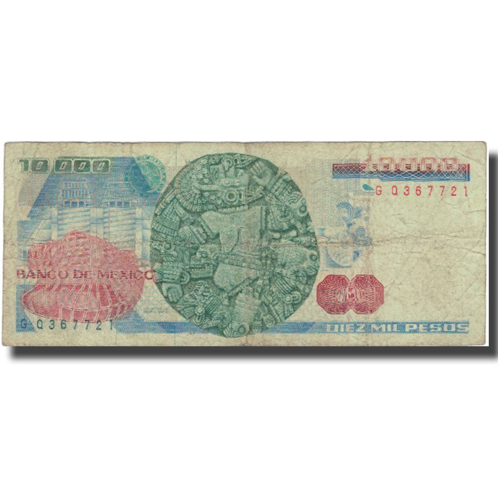 Banknote, Mexico, 10,000 Pesos, 1985, 1985-07-19, KM:89a, F(12-15)
