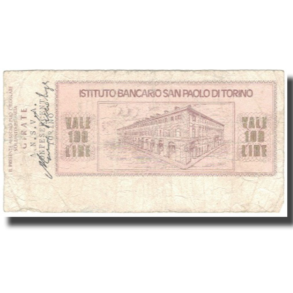 Billete, Italia, TORINO, 100 Lire, personnage, 1976, 1976, BC