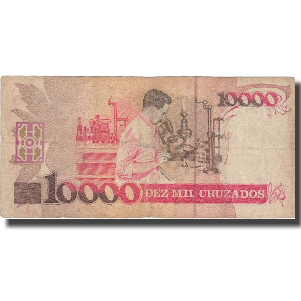 Geldschein, Brasilien, 10,000 Cruzados, Undated (1989), KM:215a, SGE
