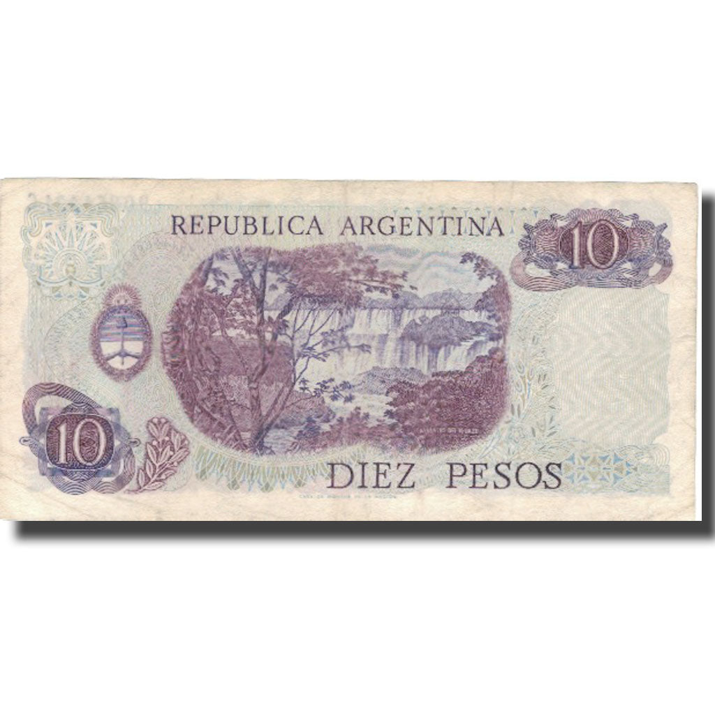 Billet, Argentine, 10 Pesos, Undated (1976), KM:300, TB