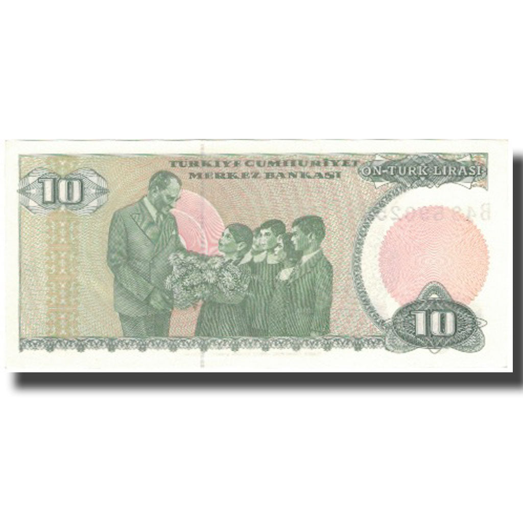 Banknote, Turkey, 10 Lira, L.1970, L.1970, KM:192, UNC(63)