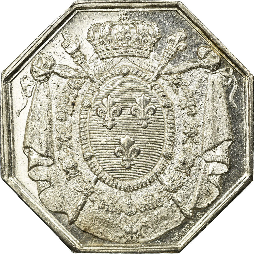 France, Token, Notaires de l'Arrondissement de Tours, Barre, AU(55-58), Silver