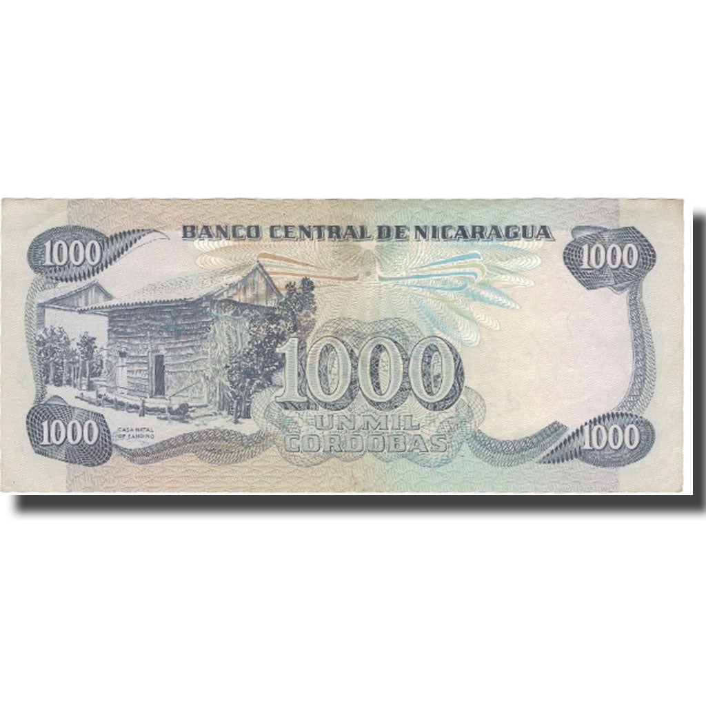 Banknote, Nicaragua, 1000 Cordobas, L.1985 (1987), KM:145a, UNC(65-70)