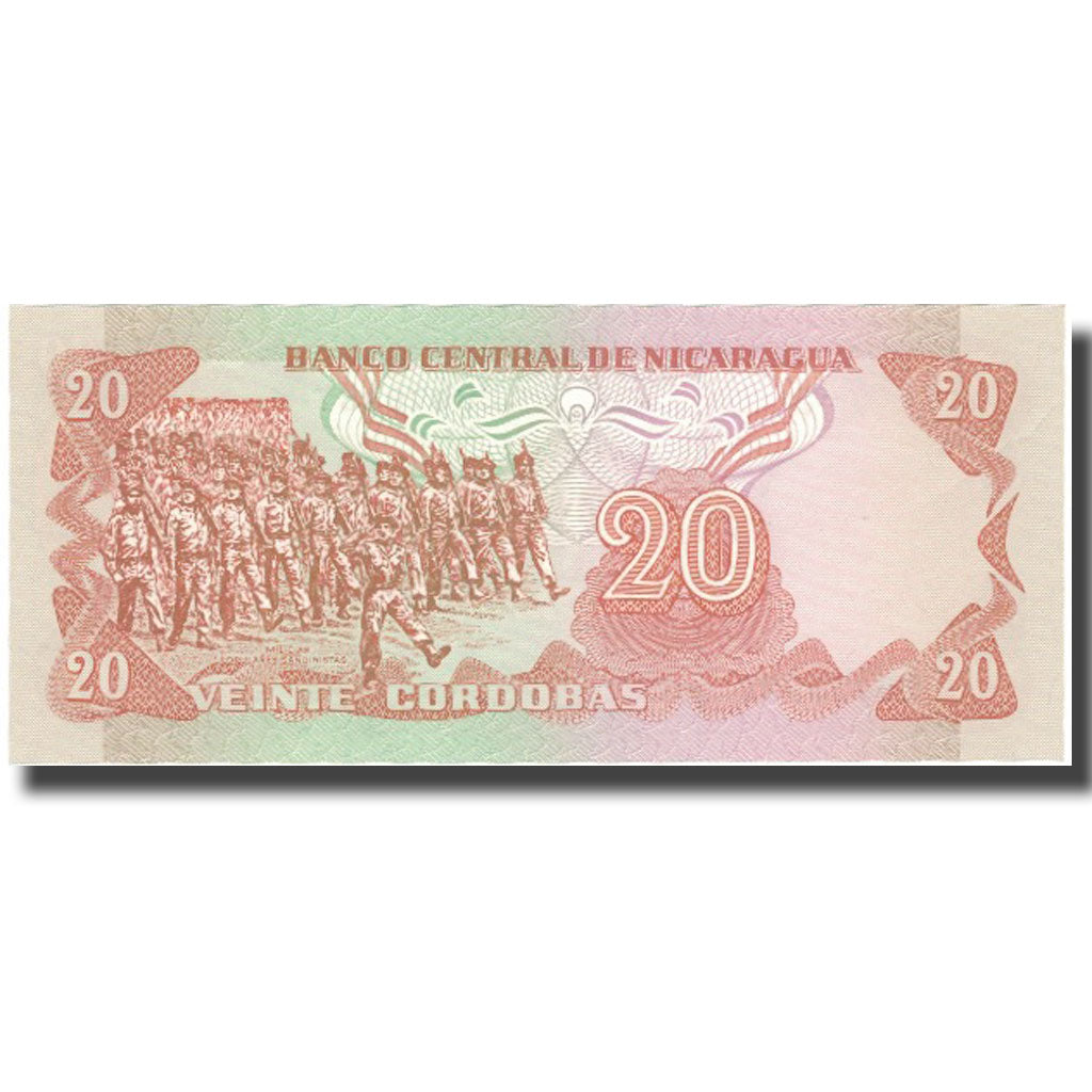 Billet, Nicaragua, 20 Cordobas, D.1979, 1979, KM:135, NEUF