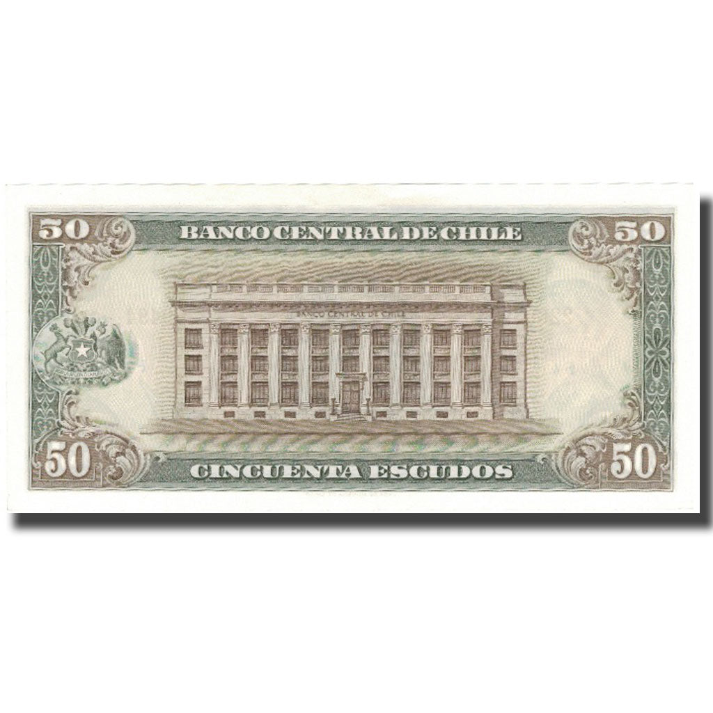 Banconote, Cile, 50 Escudos, KM:140b, FDS