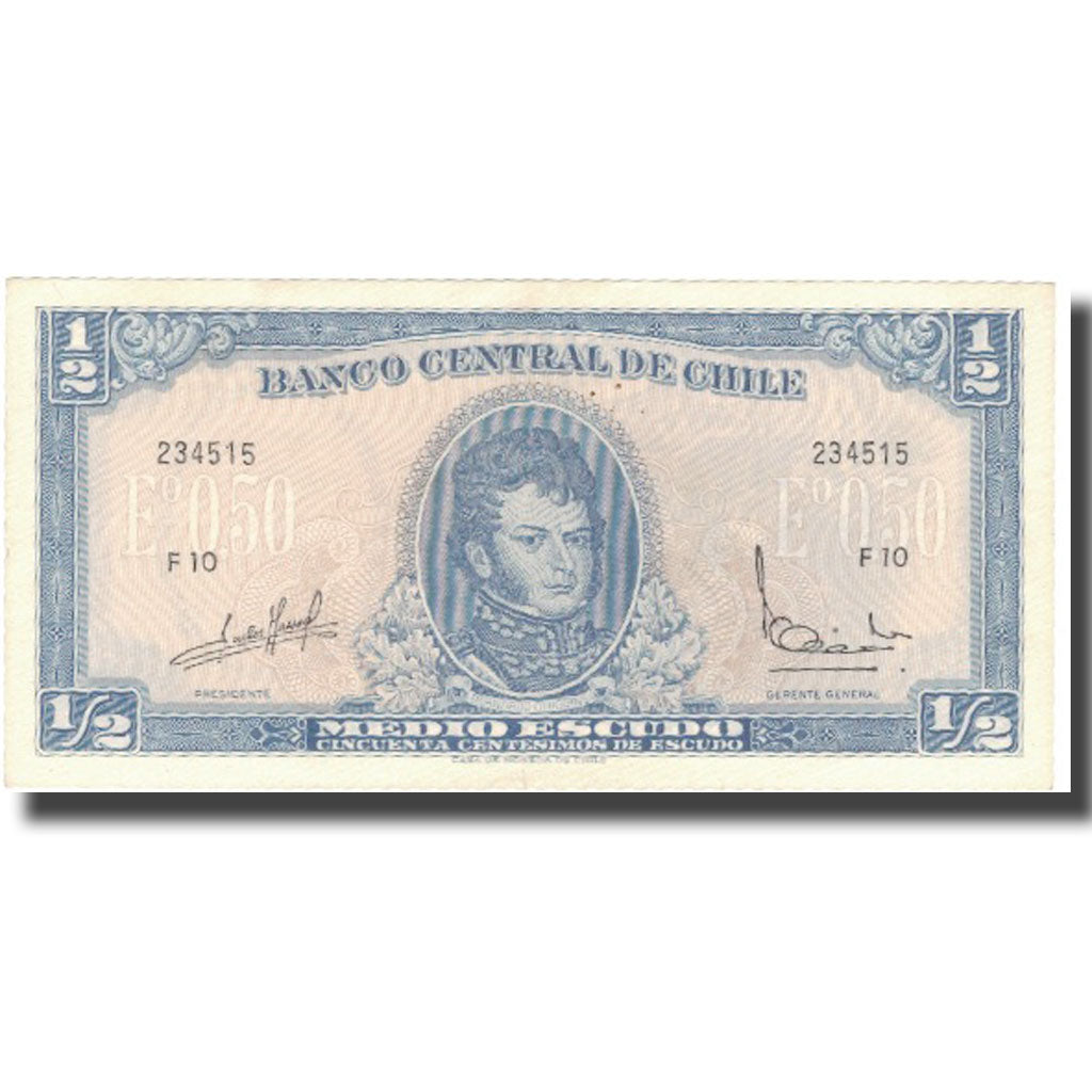 Billete, 1/2 Escudo, Chile, KM:134Aa, SC