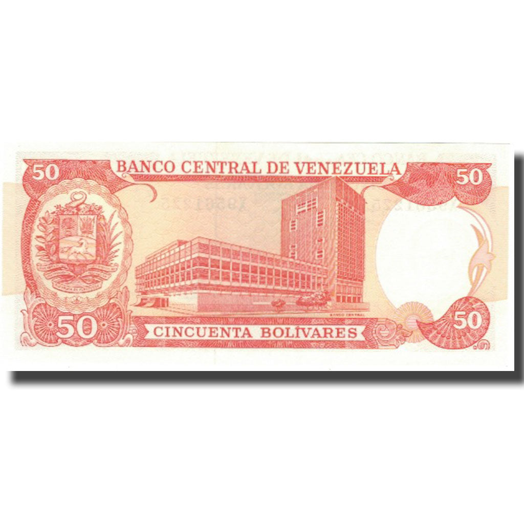 Banknote, Venezuela, 50 Bolivares, 1992, 1992-12-08, KM:65d, UNC(64)