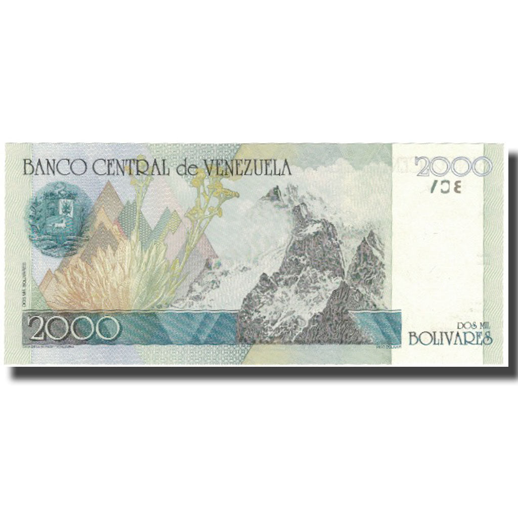 Banknote, Venezuela, 2000 Bolivares, 1998, 1998-10-29, KM:80, UNC(63)