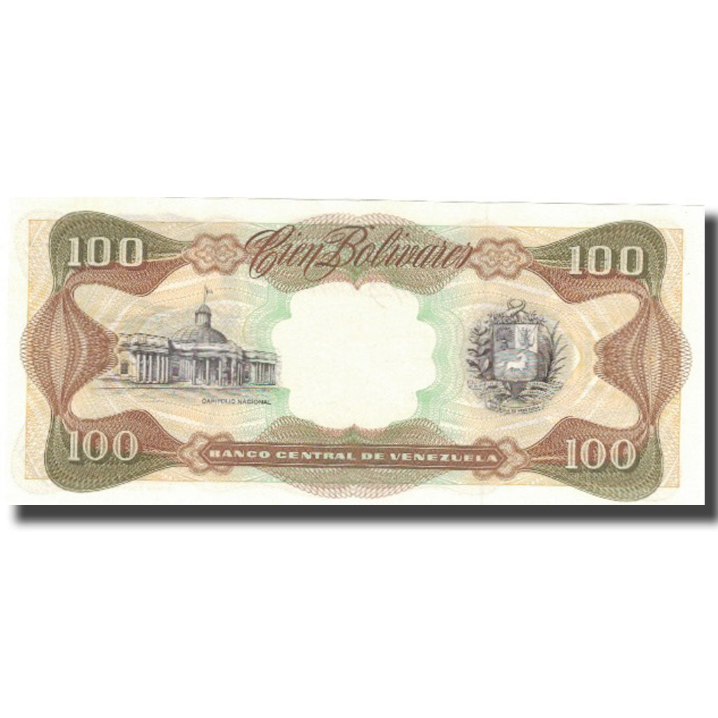 Banknote, Venezuela, 100 Bolivares, 1992, 1992-12-08, KM:66e, UNC(64)