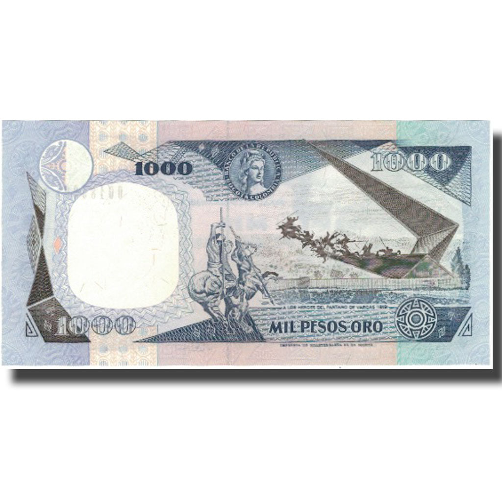 Banknote, Colombia, 1000 Pesos Oro, 1992, 1992-01-31, KM:432A, UNC(65-70)