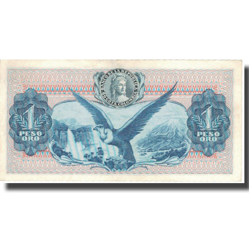Billete, 1 Peso Oro, 1972, Colombia, 1972-07-20, KM:404e, MBC+