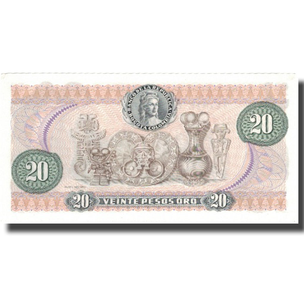 Banknote, Colombia, 20 Pesos Oro, 1982, 1982-01-01, KM:409d, UNC(63)