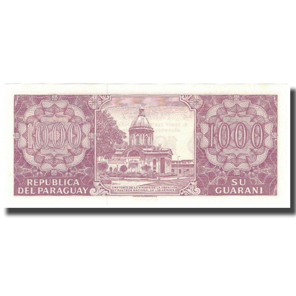 Banknote, Paraguay, 1000 Guaranies, 1998, 1998, KM:214a, UNC(65-70)