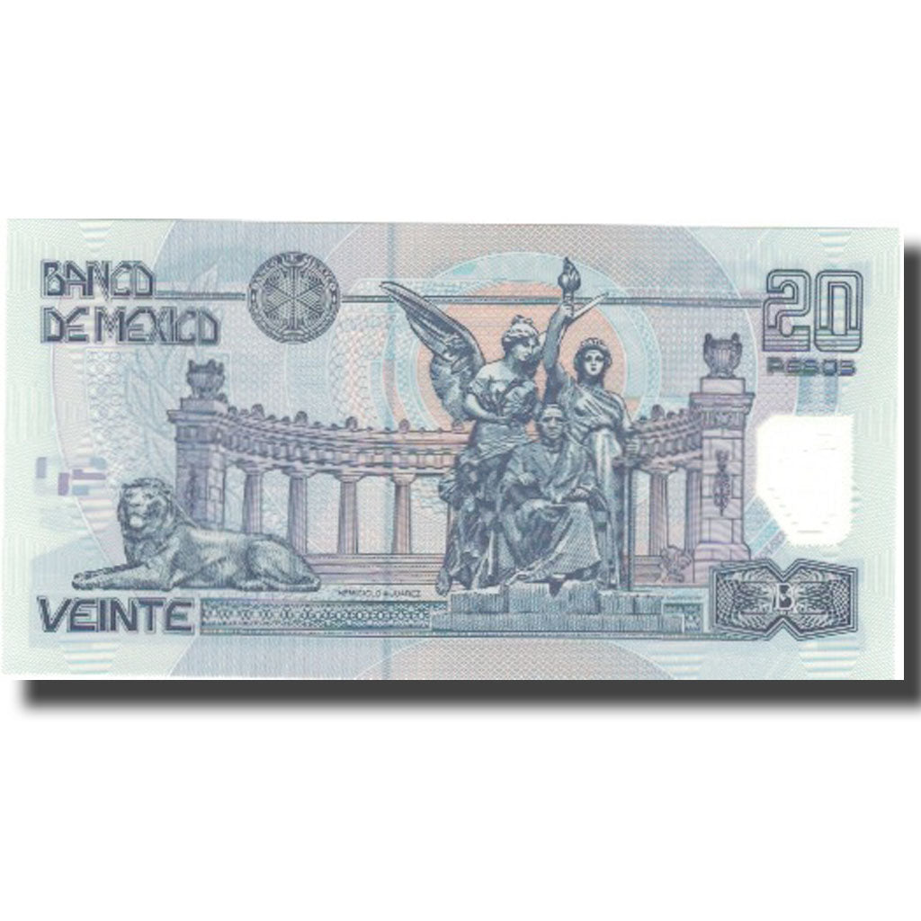 Banconote, Messico, 20 Pesos, 2001, 2001-05-17, KM:116a, FDS