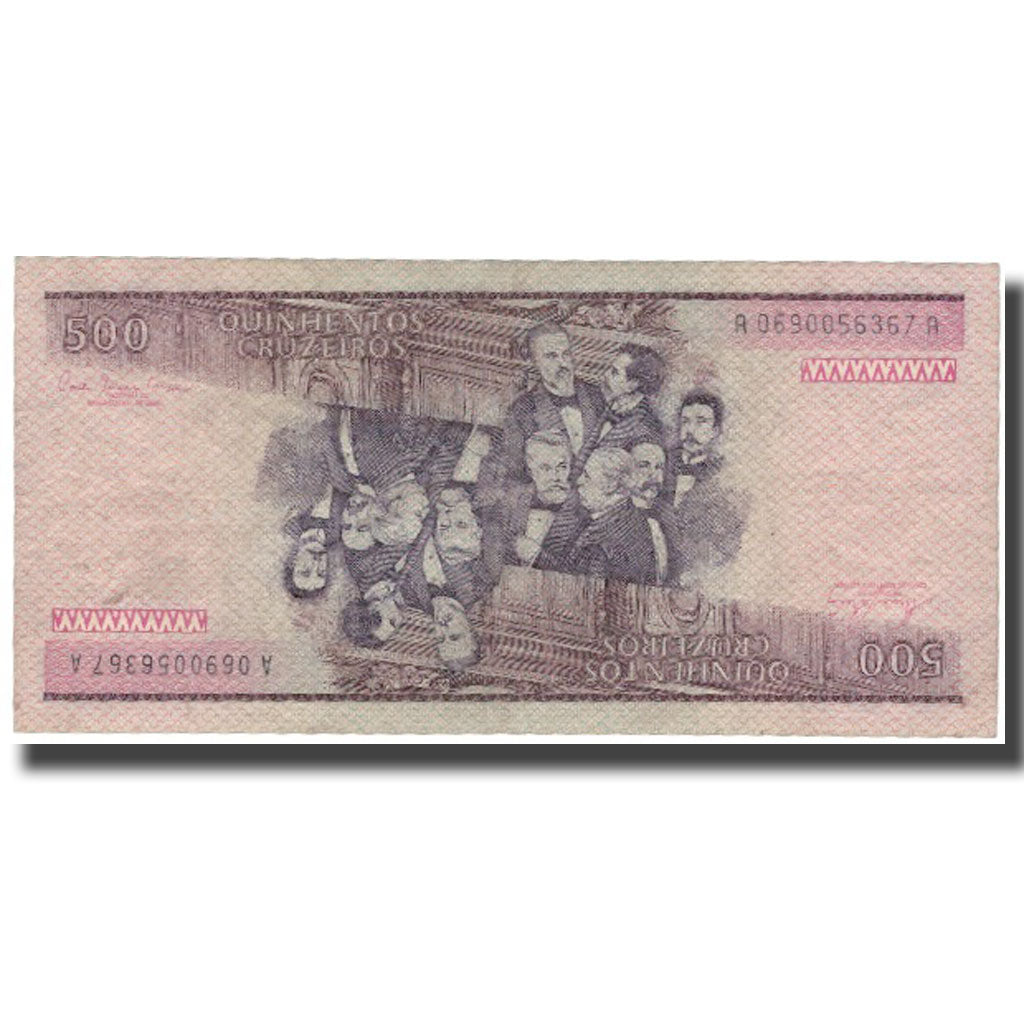 Geldschein, Brasilien, 500 Cruzeiros, KM:200a, SS+