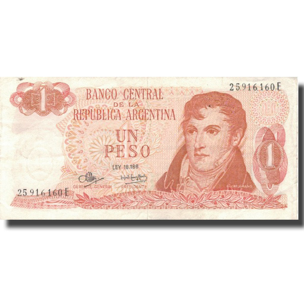 Billet, Argentine, 1 Peso, KM:287, TTB+
