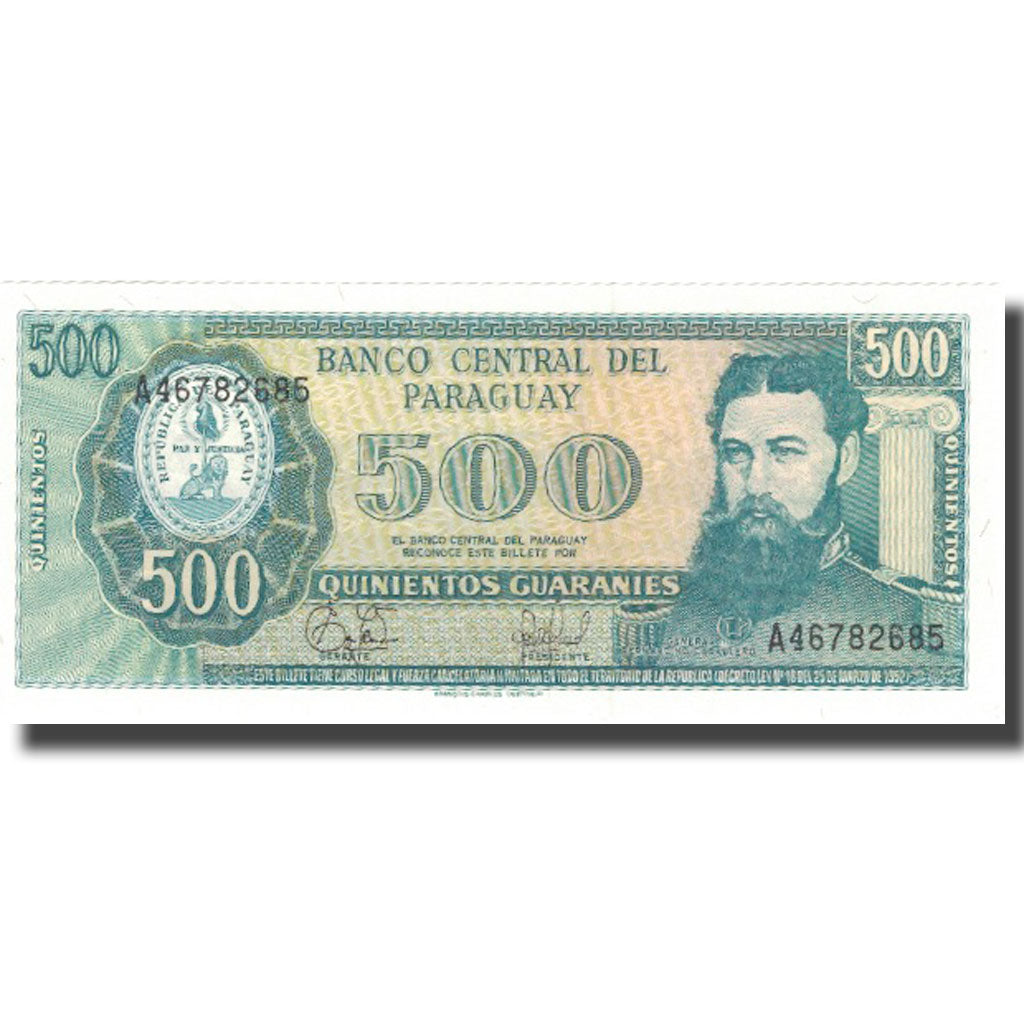 Billete, 500 Guaranies, Paraguay, KM:212, SC+