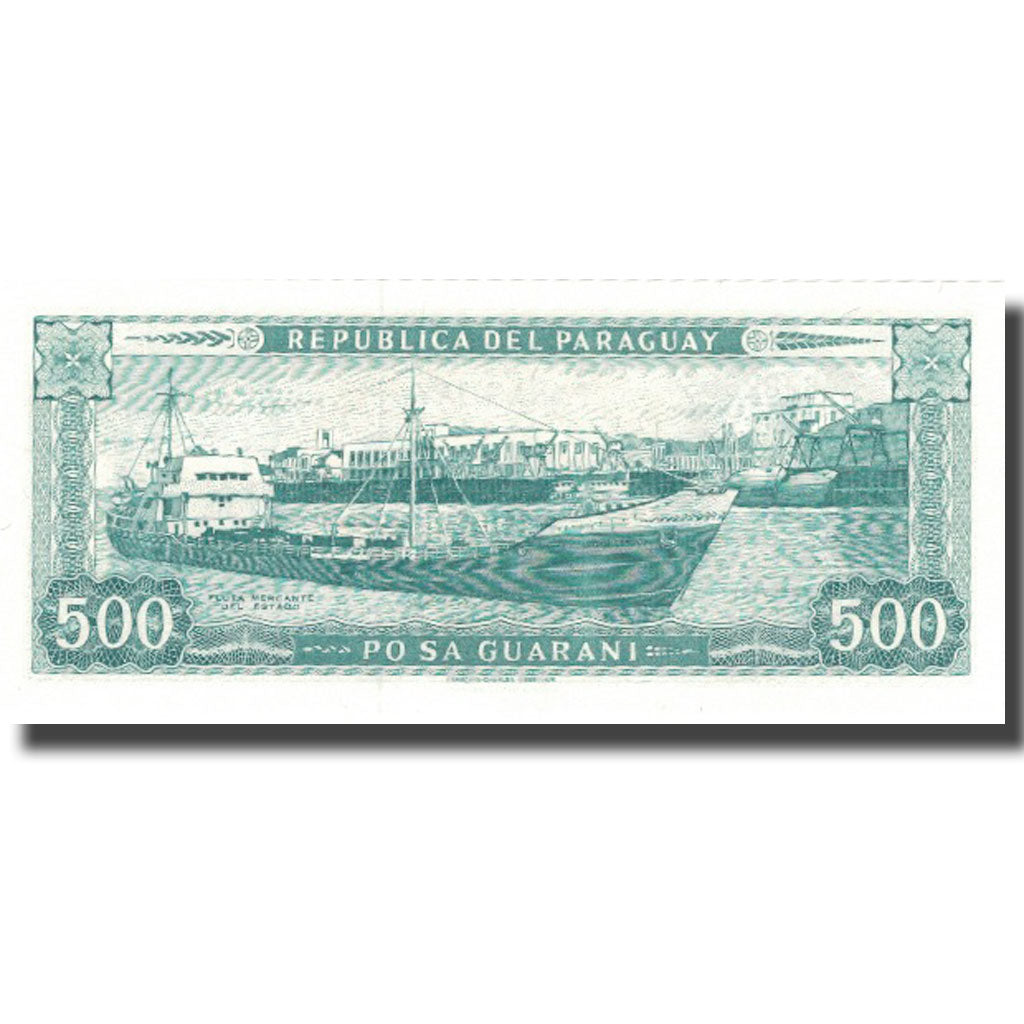 Billete, 500 Guaranies, Paraguay, KM:212, SC+