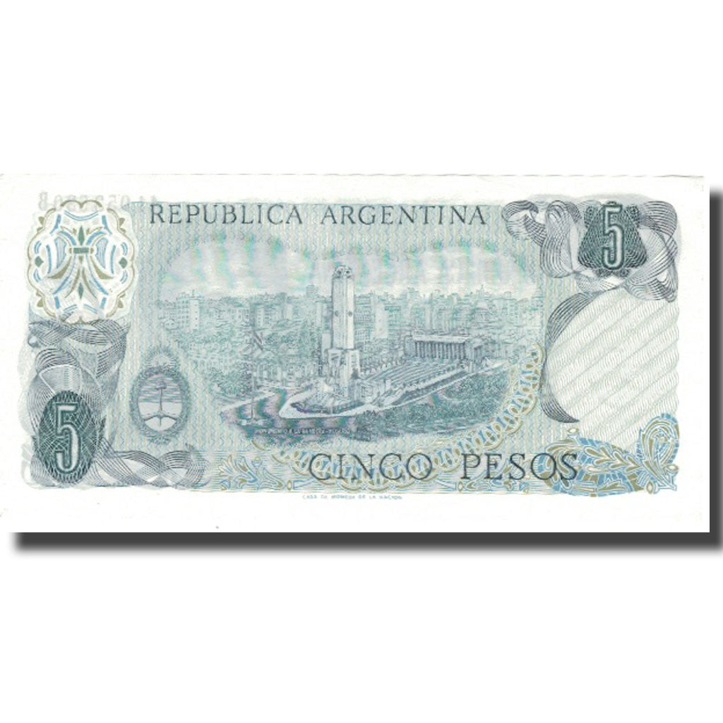 Geldschein, Argentinien, 5 Pesos, KM:288, UNZ