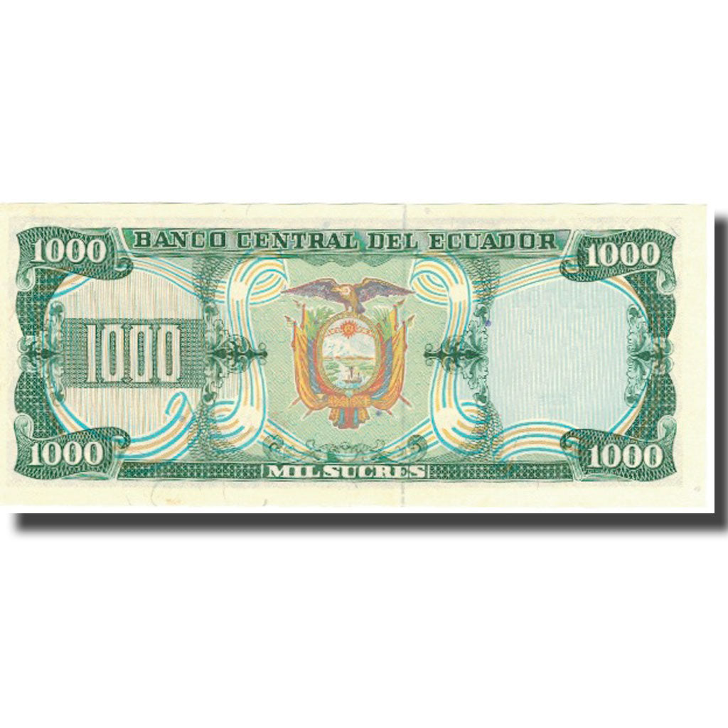 Banknote, Ecuador, 1000 Sucres, 1988, 1988-06-08, KM:125b, AU(55-58)